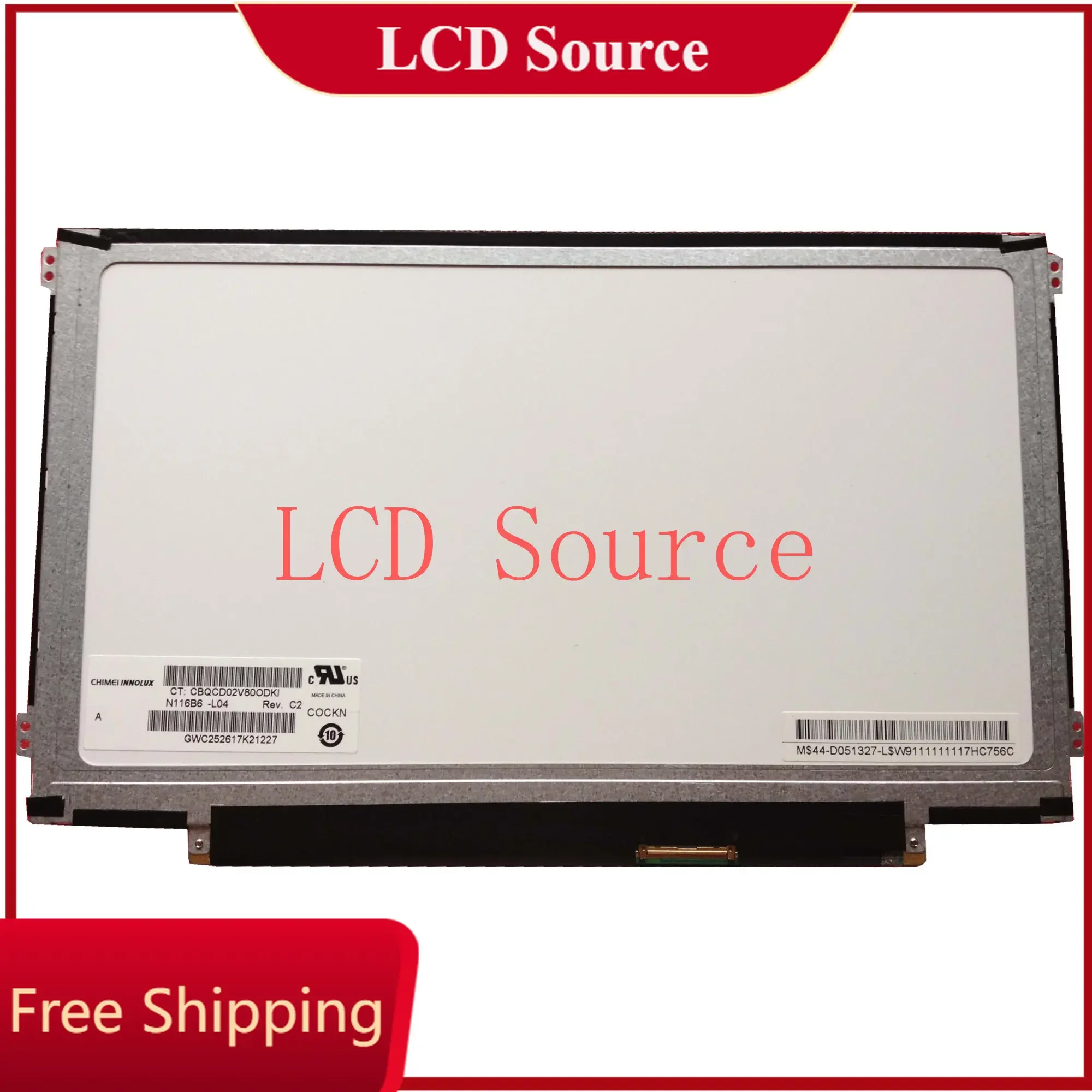 N116B6-L04 fit M116NWR1 LTN116AT07 LP116WH2 B116XW03 LTN116AT06 11.6 Slim new Laptop LCD screen panel