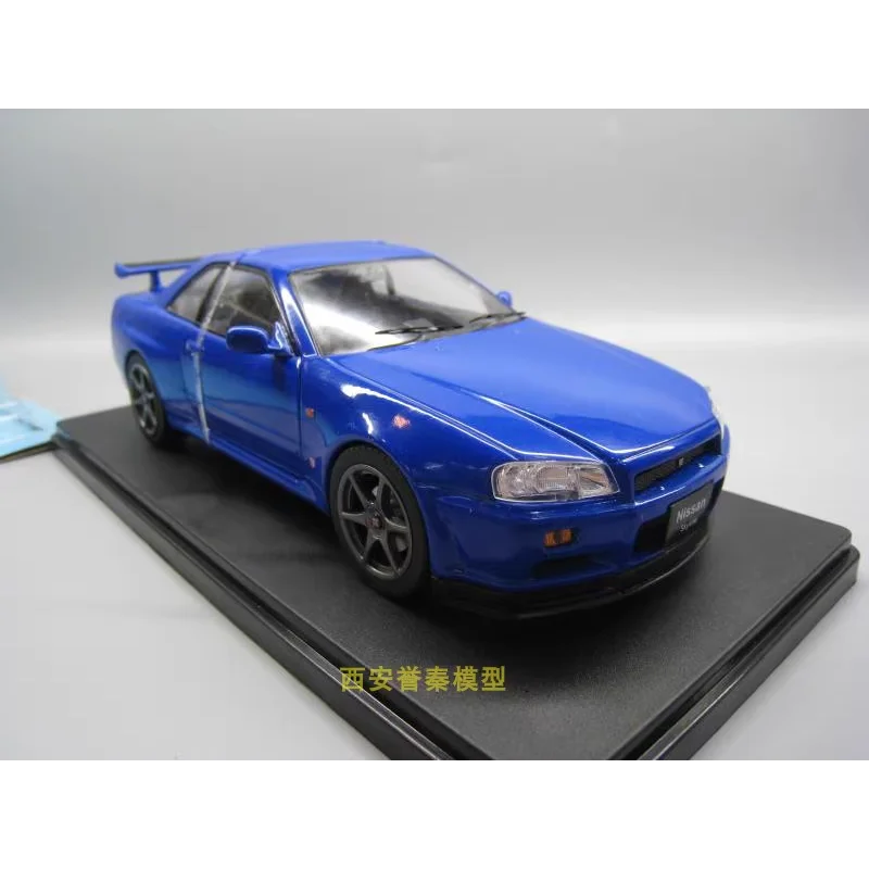 

IXO масштаб 1/24 японский бренд Skyline GTR BNR34 God of War 1999 г., модель автомобиля из сплава