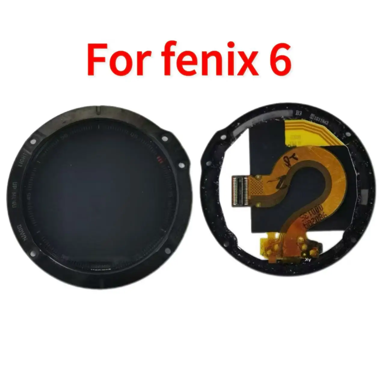 

LCD Display Screen For GARMIN Fenix 6 Pro / Fenix 6 Sapphire / Fenix 6 Front Cover Case LCD Repair GPS Handheld Replacement