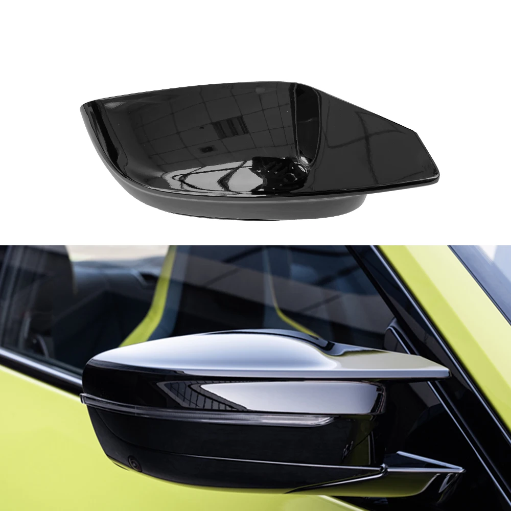 ABS Glossy Black Rear View Mirror Cover Replacemet For BMW 2020up M3 G80 M4 G82 Side Door Rearview Cap