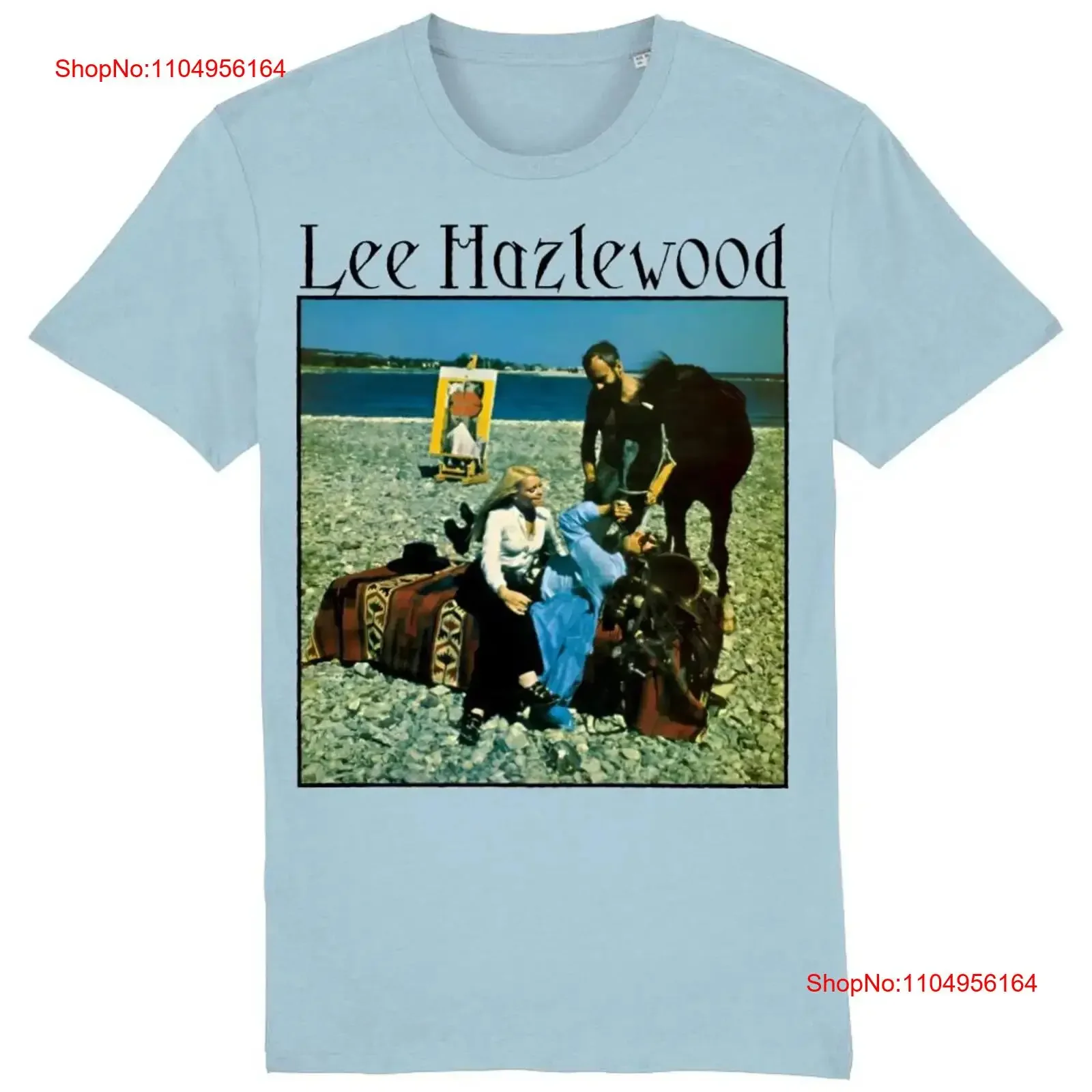 تي شيرت Lee Hazlewood Cowboy in Sweden تي شيرت عتيق مغسول وممتد ومسامي ومريح مصمم ملابس للجنسين جرافيك أنيق #1
