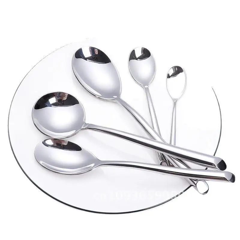 

High-value Stainless Steel Western-style Tableware suit Knife and Fork Knife and Spoon suit Hotel Supplies Gifts Household Spoon