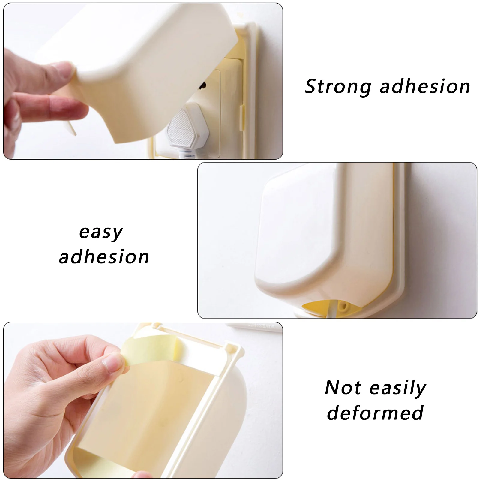 

2Pcs Creative Protective Switch Covers ABS Material Anti-Electric Shock Socket Covers Flame-Retardant Safe Wall Decoration