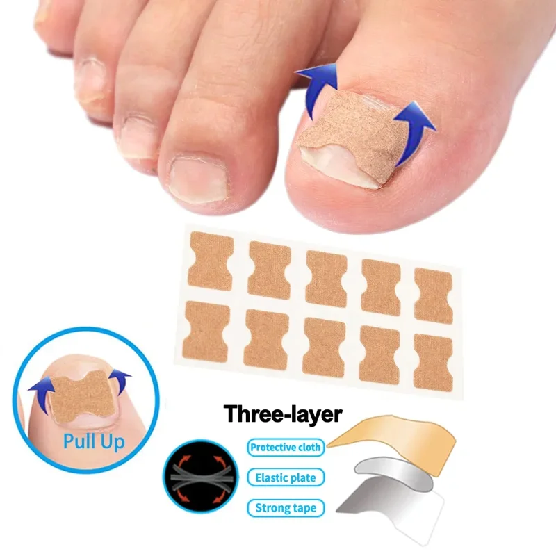 Professional Ingrown Toenail Toolkit with Ingrown Toenail Strips, Curved Toenails Corrector Patch, for Home Pedicure Care