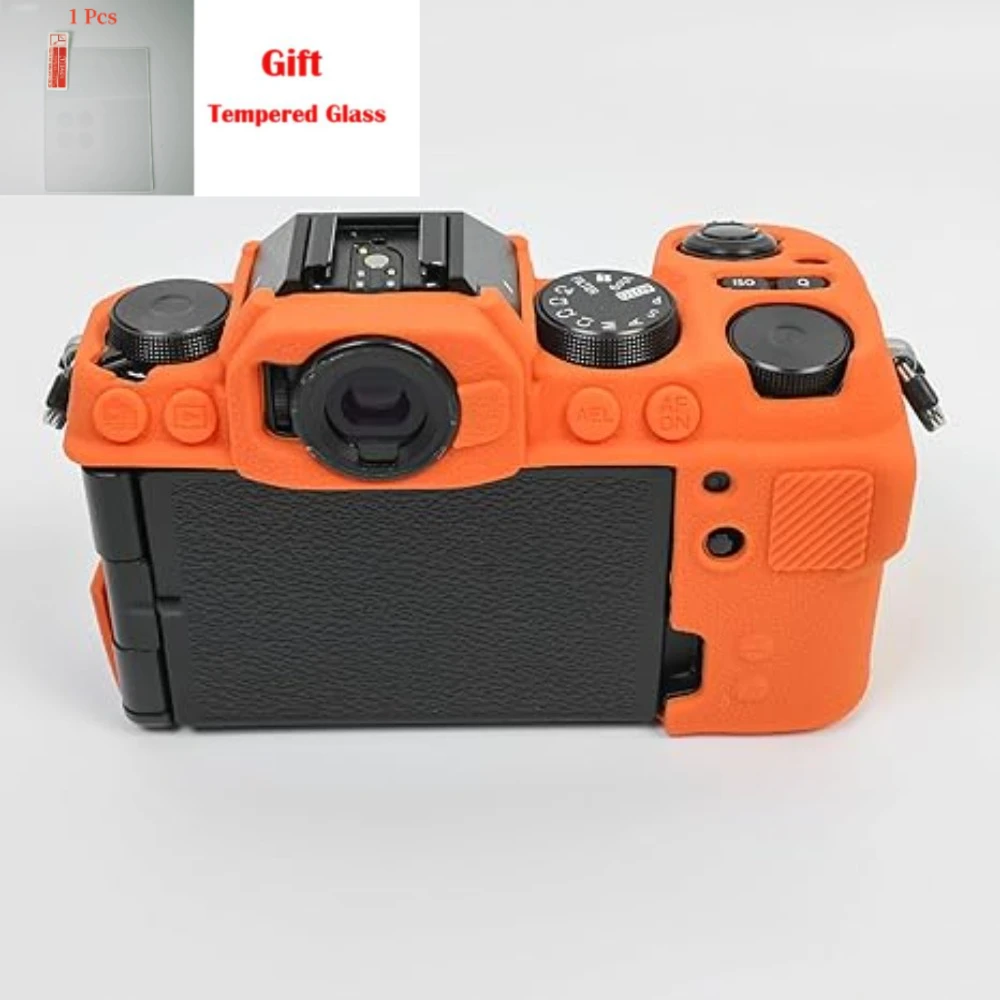 

Soft Silicone Protective Camera Case, For Fujifilm X-S20 anti-skid texture design digital camera xs20 + free tempered film