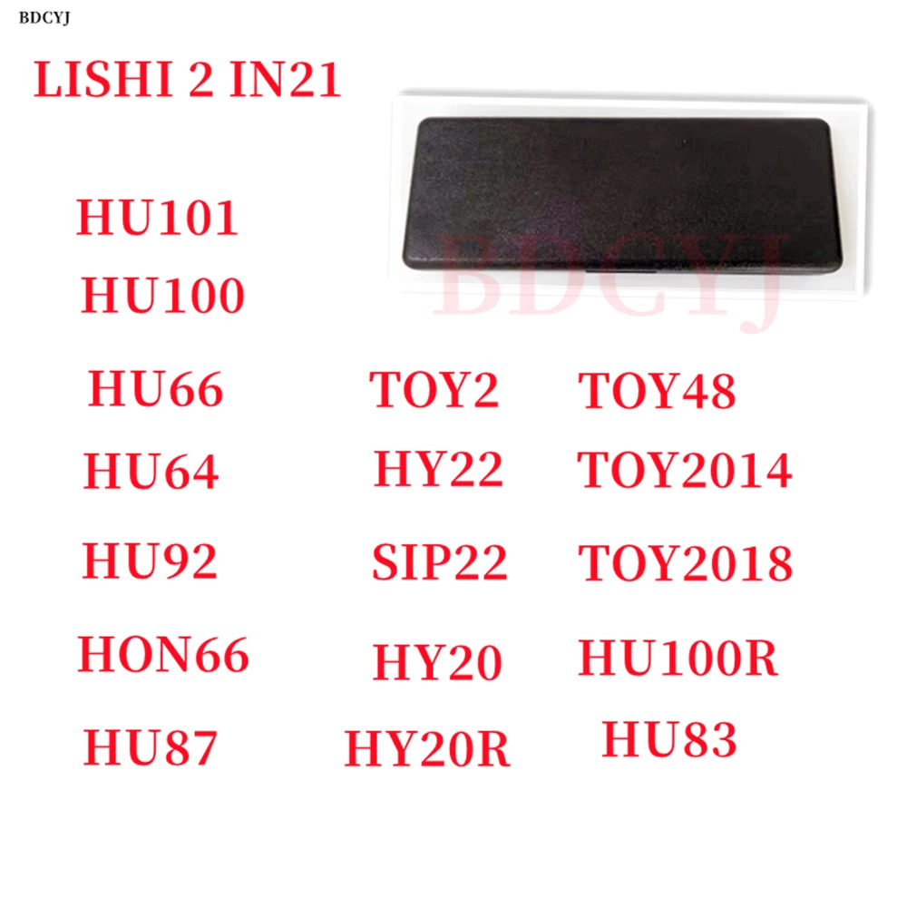 Lishi 2 In 1 Tool HU66 HU101HU87 HU83 HU92 HU100 HY22 HU64 TOY2018 HU162T8 VAG2015 TOY2 SIP22 VA2T HON66 HU100R VAC102 B111