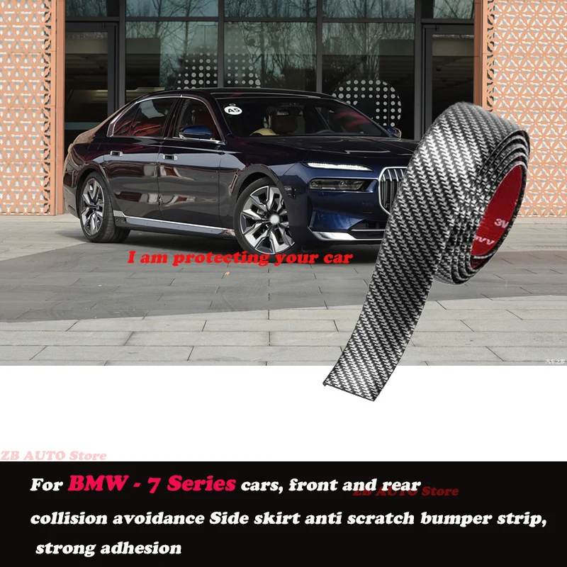 

Strong adhesive bumper strip, front and rear lip side skirts, collision and scratch resistant, suitable For BMW.7 Series