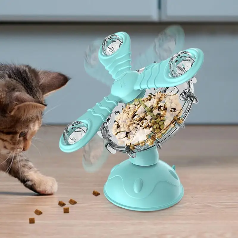 Cat Treat Dispenser Speelgoed Veilig Cat Treat Toys Cat Enrichment Toys Cat Puzzle Toy Interactief kattenspeelgoed voor glazen tegels Deuren Venster