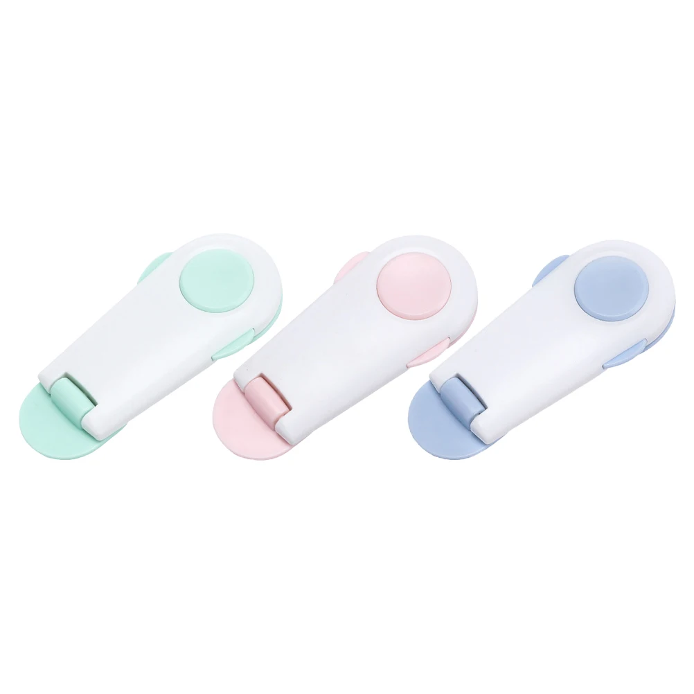 캐비닛 보안용 잠금장치 3개 어린이용 냉장고 문 안전 잠금장치