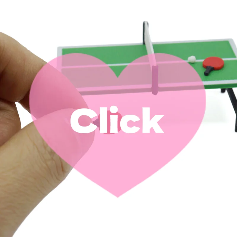 โต๊ะปิงปองจิ๋วสำหรับบ้านตุ๊กตา 1:12 พร้อมไม้ปิงปอง ของตกแต่ง ของเล่น อุปกรณ์เสริมบ้านตุ๊กตา