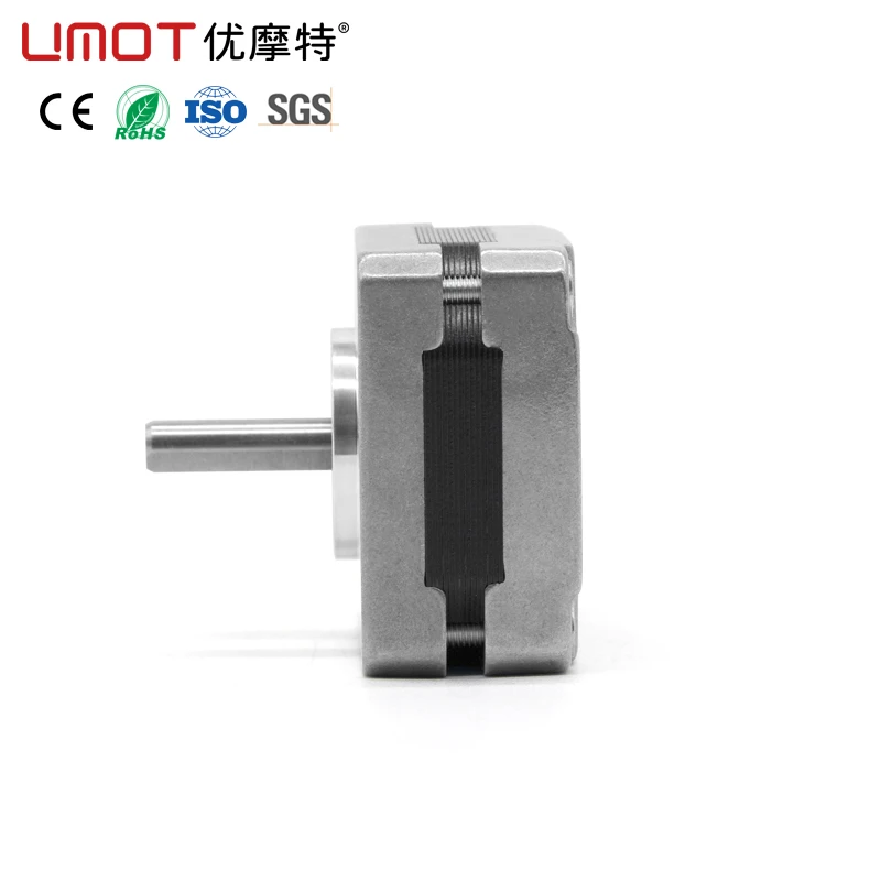 UMOT 39x20mm High Precision Nema 16 Stepper Motors 1.8° DC 0.85A Torque 0.11Nm 5mm Shaft Ultra-thin Micro Rotary Stepping Motors