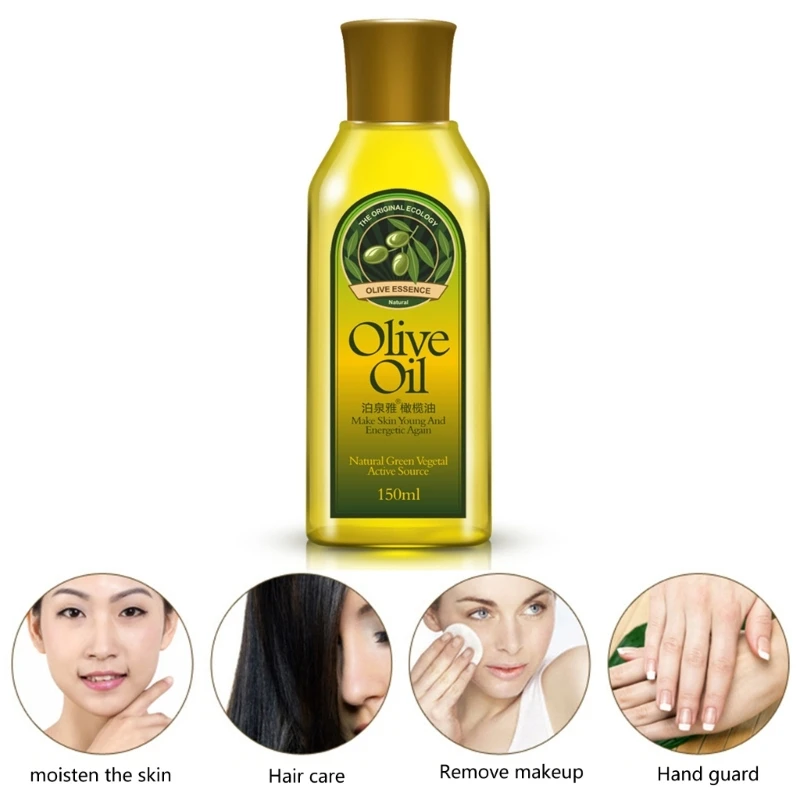 150ml Olive Oil Skin Care Makeup Remover Massage Essential Oil Eye Care Beauty Moisturizing Glycerin Pure Hand Care