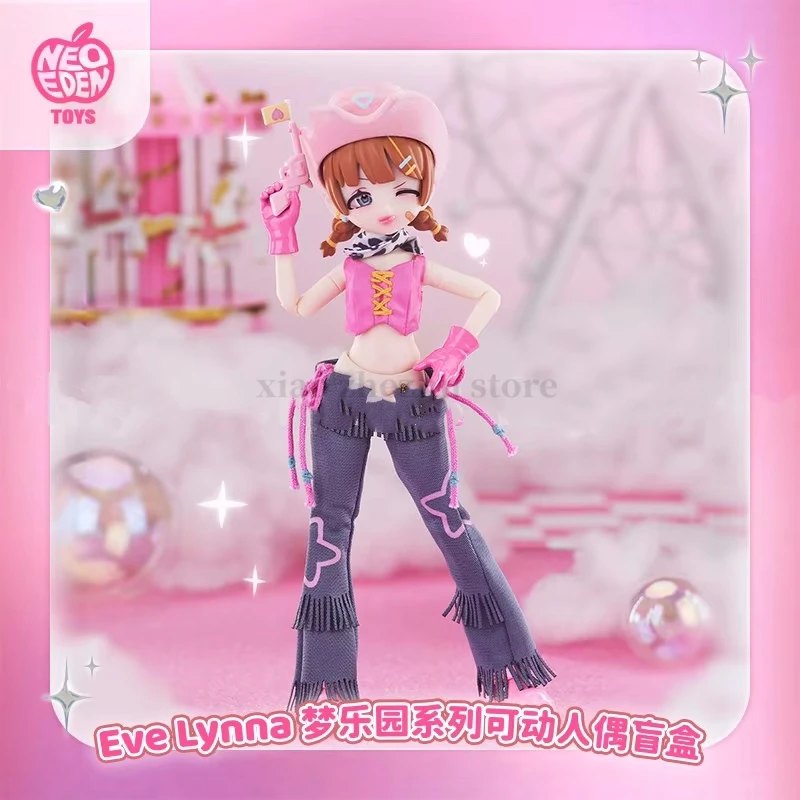 2024 Genuine Eve Lynna Dream Park Series Bjd Mjd Kawaii Movable Doll Model Collect Decoration Room Children Cute Toy Gift Girl
