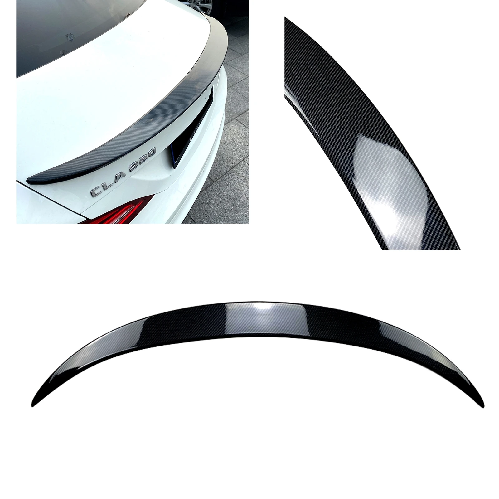 

Rear Trunk Lid Spoiler Wing For Mercedes-Benz CLA Class C117 2013-2019 CLA180 CLA200 CLA250 CLA45 AMG Sedan 4 Door Splitter Lip