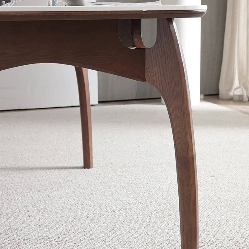 

Luxury Wood Dining Table Modern Simple Imported Wood Legs Rectangular White Dining Table And Chairs Muebles Home Furniture