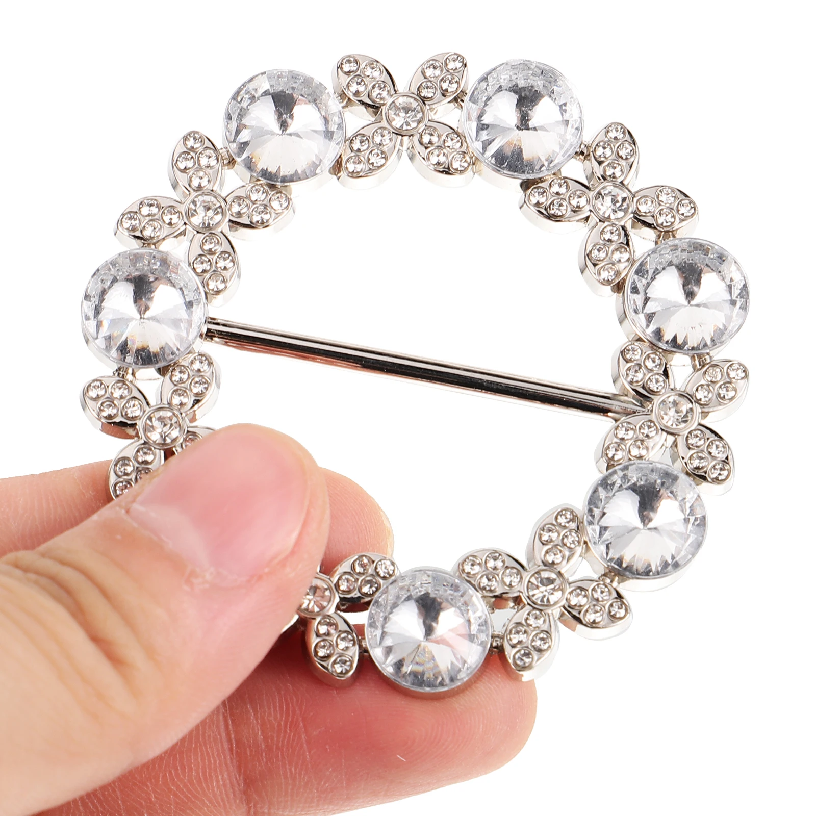 

6pcs Metal Clips Multi-Function Bright Color Decorative Shirt Accessories Buckles Fastener Portable Replaceable