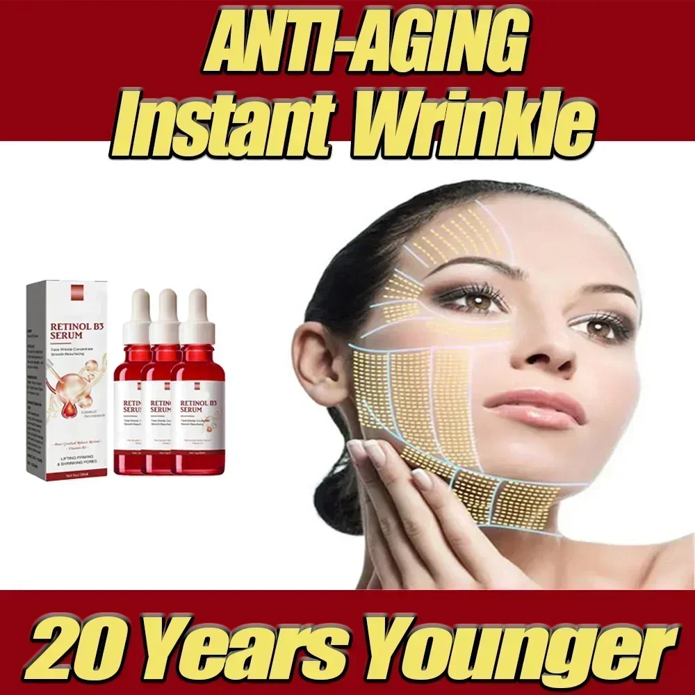 Instant Retinol Wrinkle Remover Face Serum Firming Lifting Anti-Aging Liquid Fade Fine Lines Whitening Korean Skin Care Products