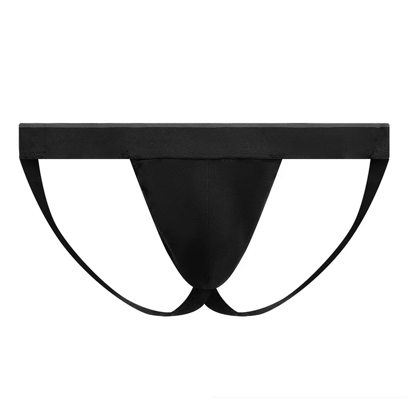 Men's Thongs String Homme High Elastic U Convex Pouch Lingerie Underpants Low-Rise Underwear Bikini Backless Jockstrap String