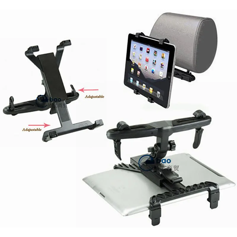 Adjustable Backseat Head Rest Car Mount Holder for 8 -14 inch for iPad 5 4 3 Air and for Samsung tab 10.1 tablet PC GPS