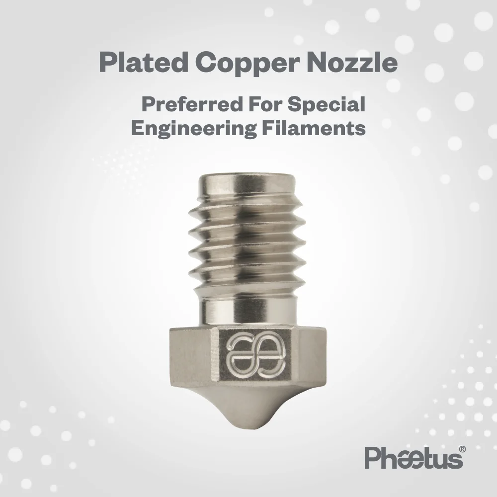 Phaetus E3D V6 فوهة نحاسية مطلية 1.75 مللي متر خيوط للطابعة Voron ثلاثية الأبعاد V6 Hotend Dragon Hotend Rapido Hotend BMO BMS Dragonfly