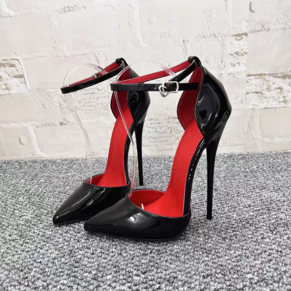 

Высокие каблуки 16/14/12 см, женские туфли-лодочки, фетишные прикроватные туфли для косплея, сексуальные сексуальные боковые туфли с неглубокой стороны, синие, черные, красные, белые, разные цвета