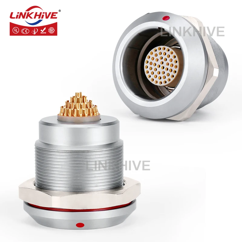 Compatible with LEMO EGG 0K 1K 2K 3K 4K Series 2 3 4 5 6 8 9 10 12 14 16 18 20 24 26 30 32 40 48Pin Push-Pull Latching Connector