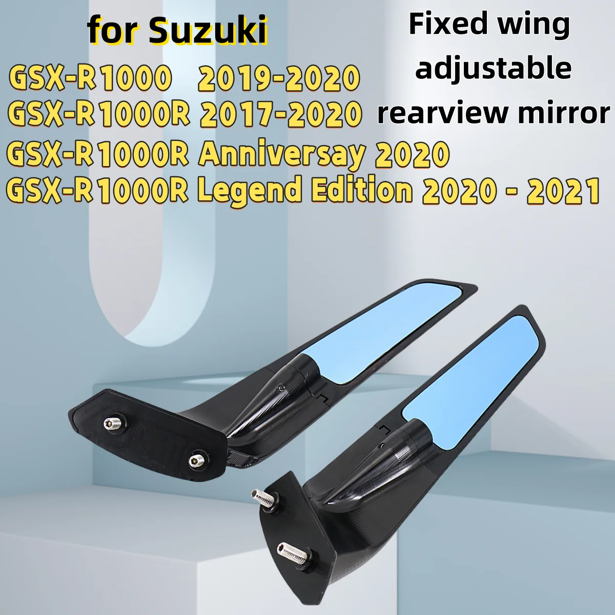 

for Suzuki GSX-R 1000R motorcycle modified fixed wing adjustable rotating rearview mirror GSX-R 1000R Legend Edition 2020 - 2021