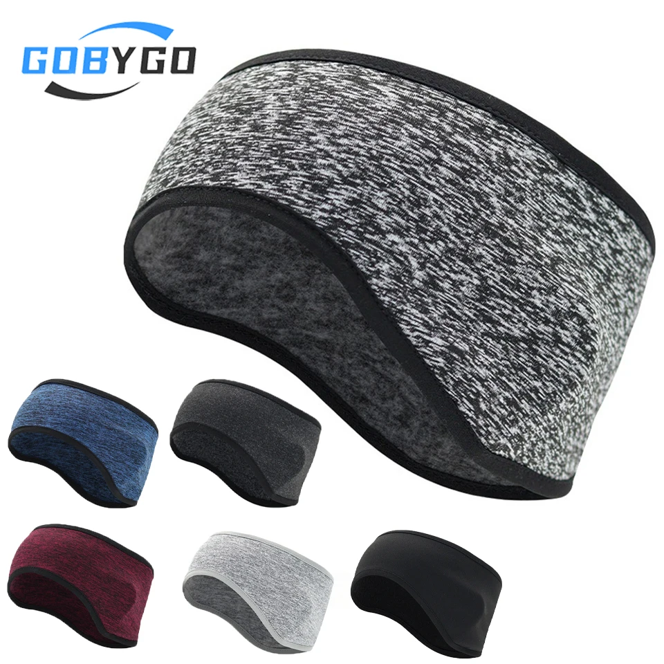 AliExpress gobygo GOBYGO Winter Ear-protecting Hair Band Cationic Fleece Pulling Keep Warm Cold-proof Headgear Forehead Protection Strap Men Women