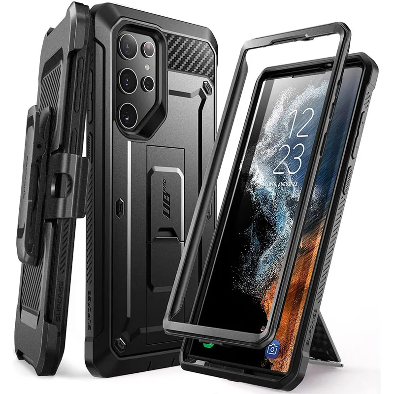 

Чехол для Samsung Galaxy S22 Ultra (2022) 6,8 дюймовый SUPCASE UB Pro полноразмерный Чехол-кобура Без встроенной защитной пленки