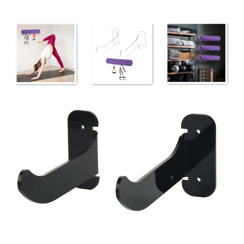 Yoga Mat Storage Rack Wall Hooks for Storage Foam Roller, Exercise Fitness-Bands Dropship