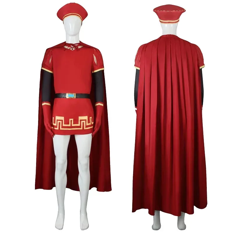 

2025 11 Lord Farquaad Косплей Костюм Шрек Карнавальная форма Парик Аниме Хэллоуин Ролевые игры Праздничные костюмы для вечеринок Женские игры