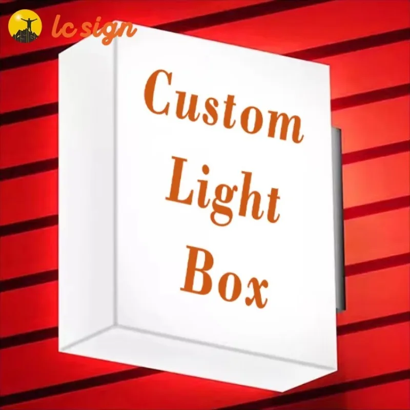 Real Estate Agents Outdoor Hanging Led Light Box for Advertising Light Boxs Shopping Mall Coffee Storefront Outdoor Waterproof