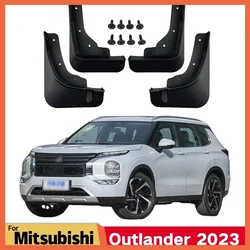 For Mitsubishi Outlander 2022 2023 Splash Guards Mud Fender Decorative Mudguards Flap Accessories Tires