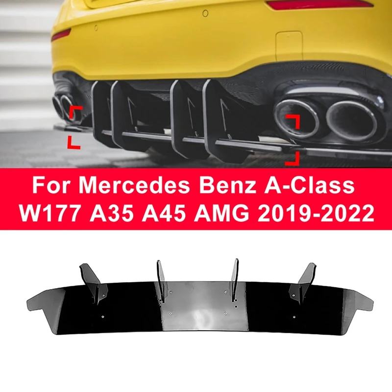 

Задний бампер, нижний диффузор, спойлер, разделитель губ, комплект кузова для Mercedes Benz A-Class W177 A35 A45 AMG 2019-2022