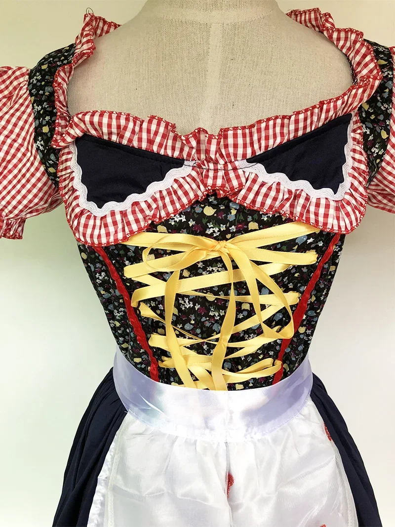 فستان البيرة التقليدي البافاري لمهرجان أكتوبر الألماني، حفلة الرقص في مهرجان القماش القطني #5