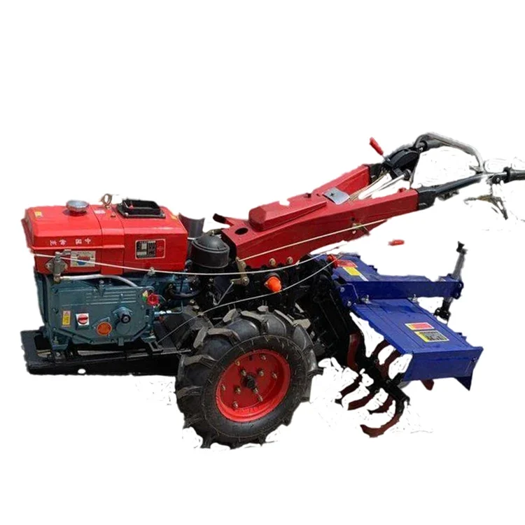 Agricultural small walk-behind tractor two-wheel walk-behind tractor with trailer walk-behind tractor rotary tiller