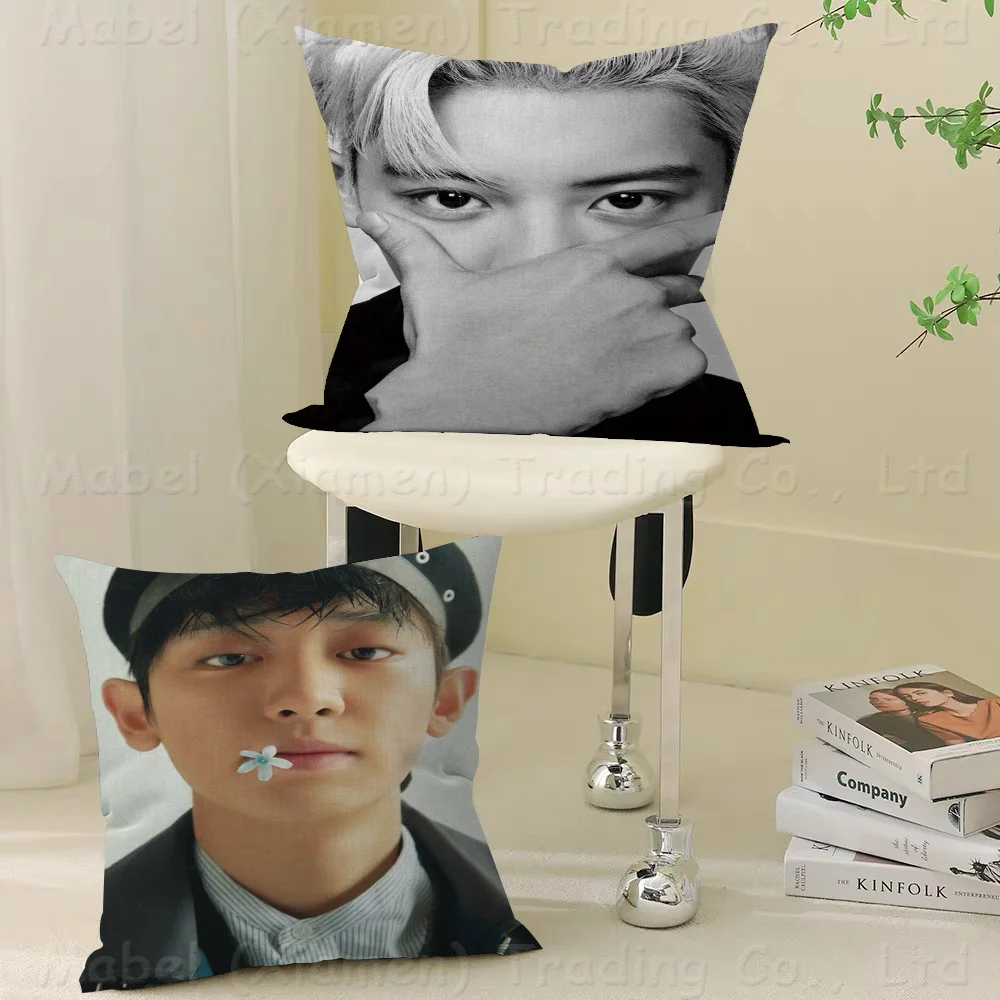 

EXO P-Park Chanyeol Cushion Cover Inches Farmhouse Decor Home Throw Pillow Covers For Couch Decorations