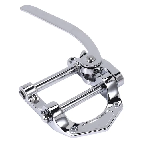 CGDS-Guitarra Vibrato Cordal Tremolo Unidad de trémolo de cuerpo superior plano Puente de vibrato para guitarras eléctricas Tele, SG, LP, ETC (Plata)