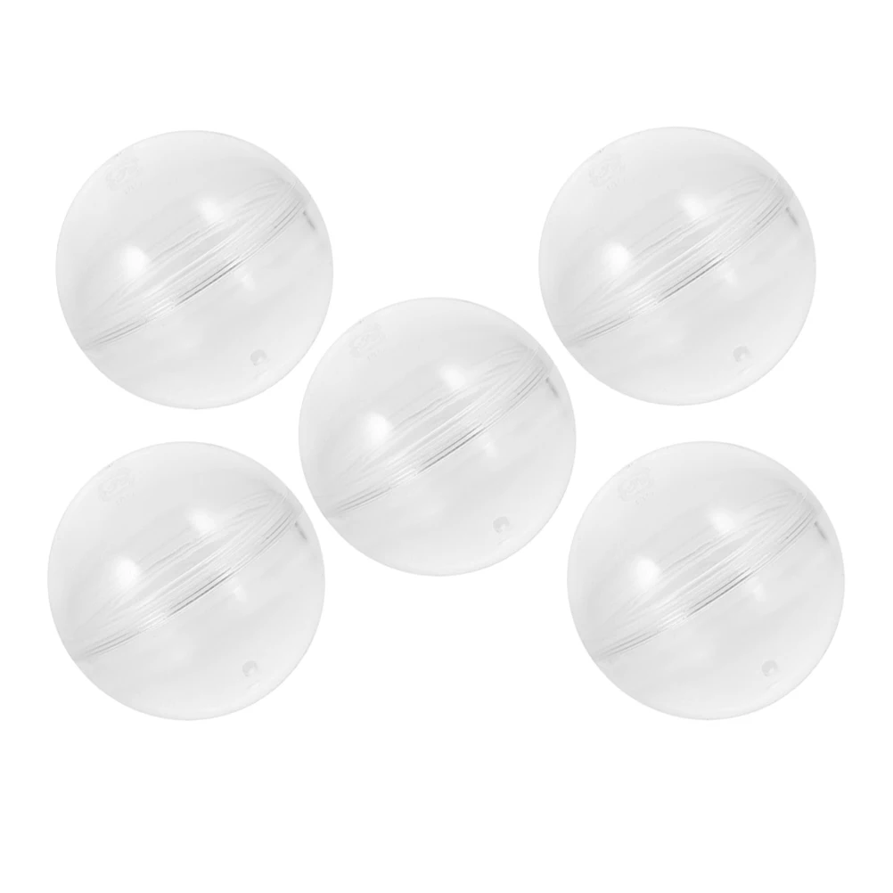 

5pcs Clear Vending Machine Round Empty Fillable Balls Storage Boxes For Party Wedding Birthday Candy Packaging Display