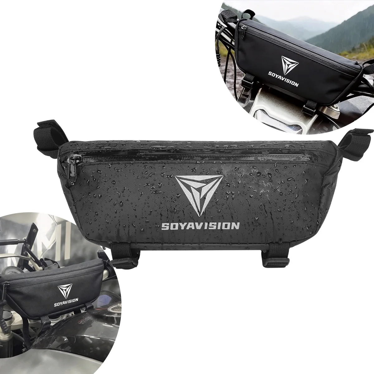 オートバイ、バイク、自転車、電動ダートバイク用ハンドルバーバッグ、防水バッグ、収納ハンドルバーバッグ、トラベルツールバッグ