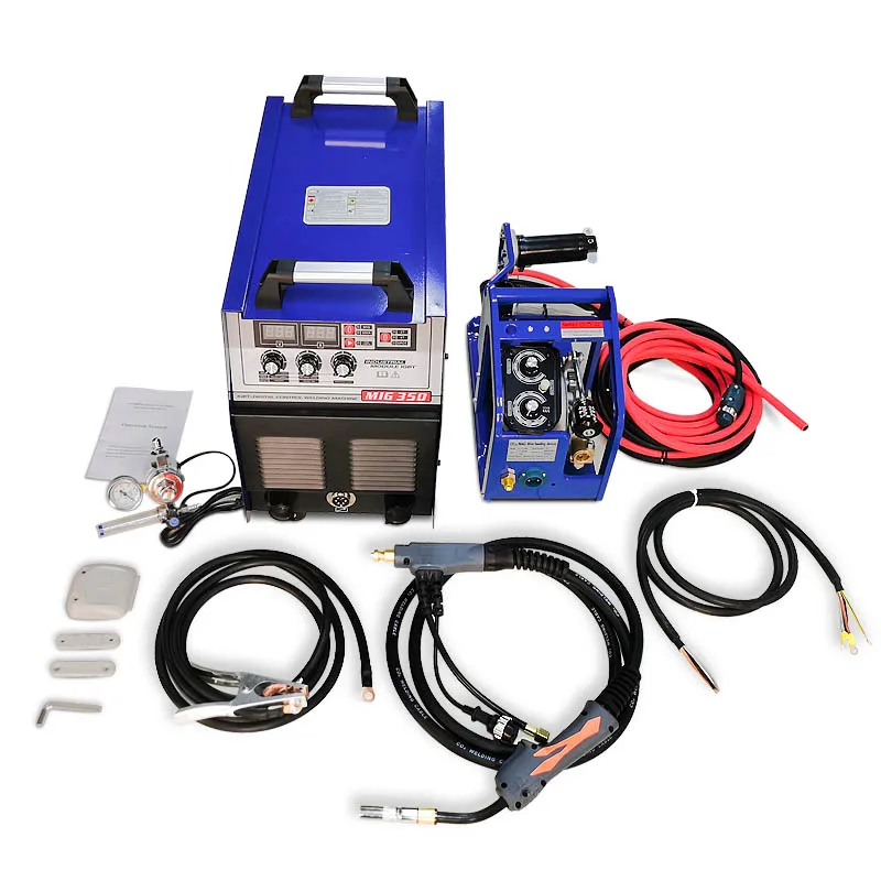 New DANCY MIG Welder IGBT 350 Amp 3ph 380V Inverter Industrial Welding  with 4 Roller Heavy Duty Wire Feeder China