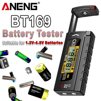 ANENG BT169 ユニバーサルバッテリーテスター LCD バッテリーインジケーターゲージチェッカー 9V 1.5V ボタン電池テスト家庭用アナライザーメーターツール