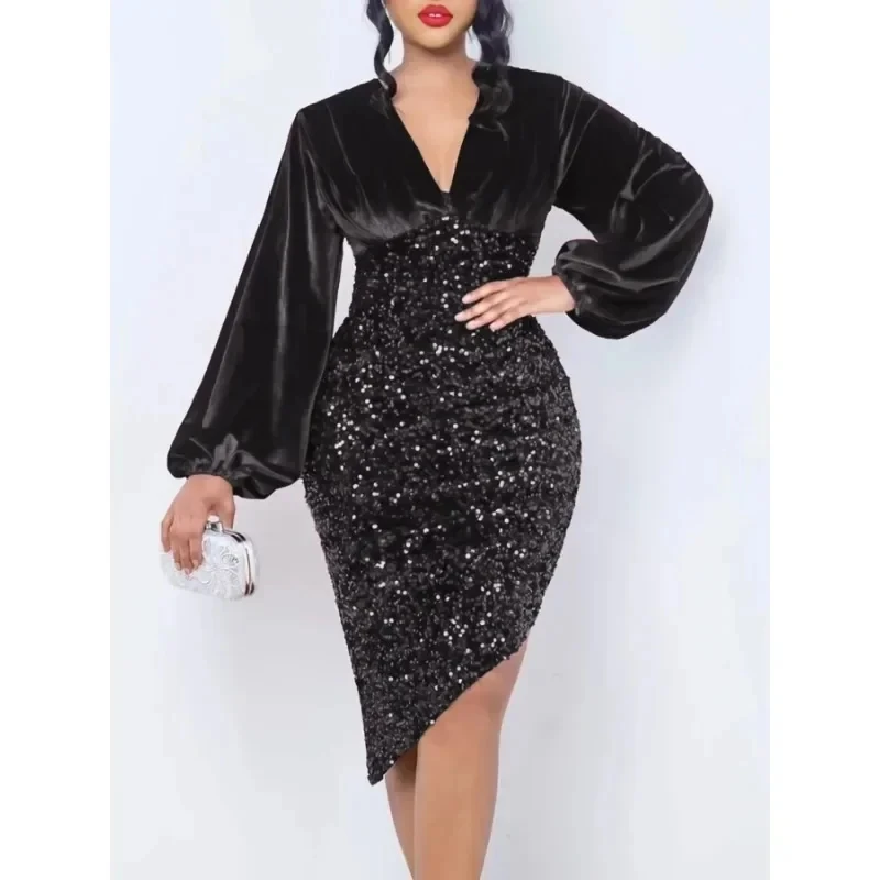 

2025 African Wedding Party Dresses for Women Summer Elegant Short Sleeve O-neck Tassel Black Polyester Long Dress Maxi Dress