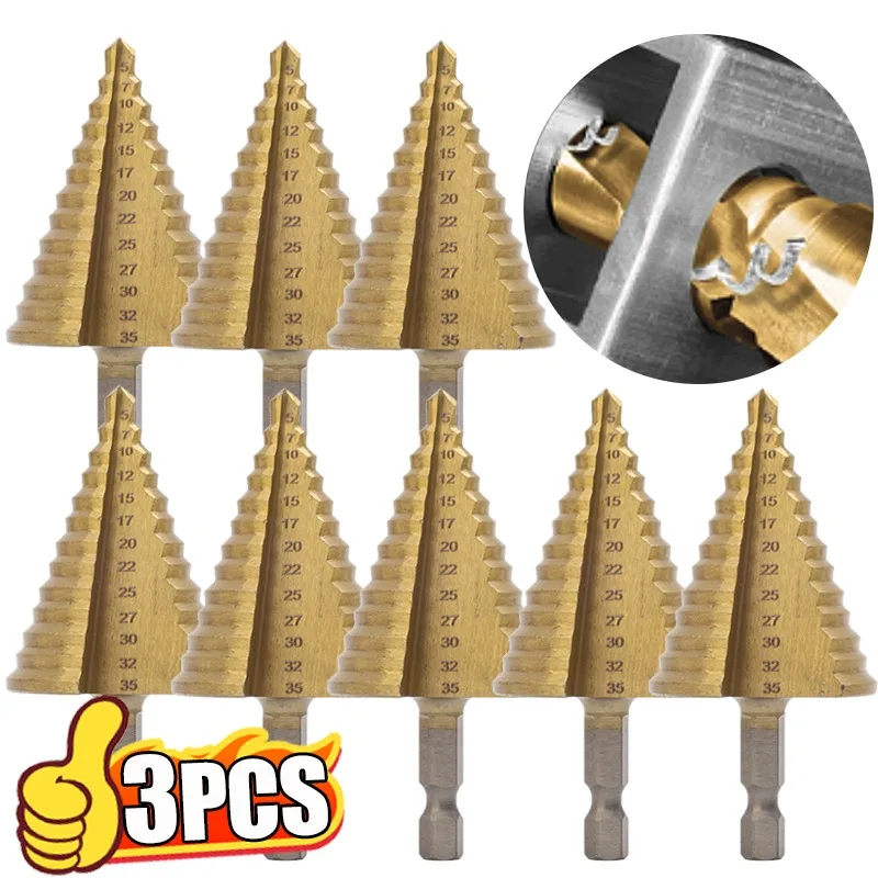 

Расширенное сверло для отверстий, алюминиевый, деревянный и пластиковый резак для отверстий, открывалка для отверстий с шестигранной прямой канавкой, ступенчатая дрель, электроинструменты «сделай сам»