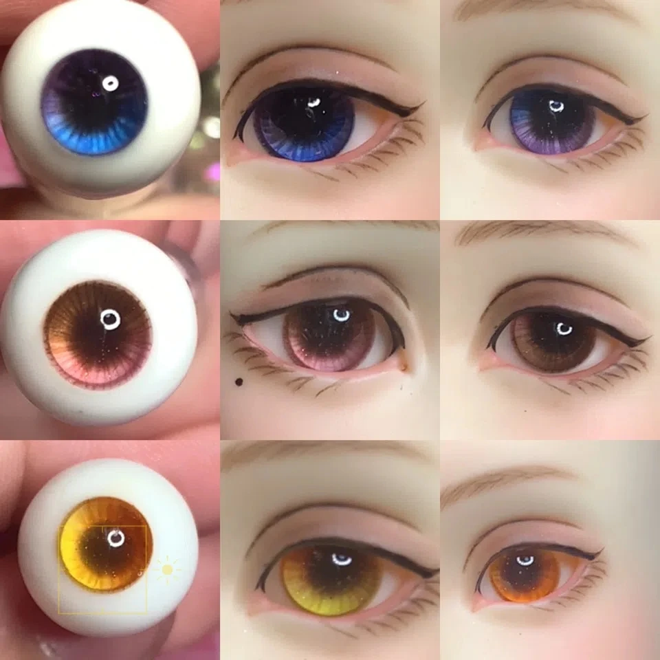 

BJD Eyes doll eyes 10mm-18mm doll cute color matching plaster Eyes for toys 1/8 1/6 1/4 1/3 SD DD doll accessories 10mm-18mm