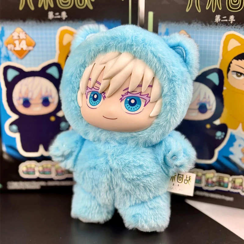% genuino Eaki Jujutsu Kaisen Temporada 2 Cat Park Party Gojo Satoru caja ciega muñeco de peluche bolsa colgante modelo colección regalo