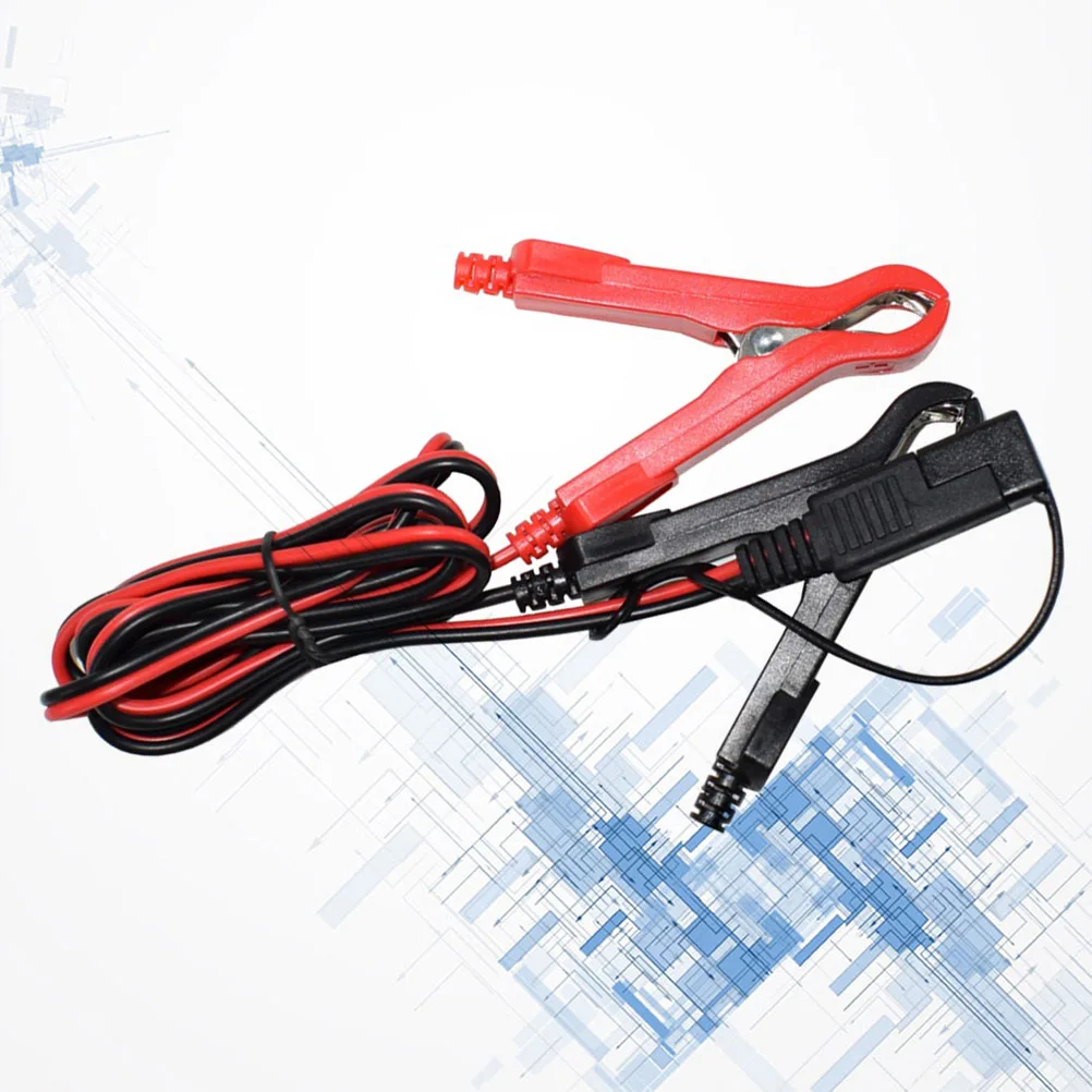 

100 Cm Crocodile Clip Charging Cable Alligator Clips Adapter SAE Motorcycle Inline Fuse Power Supply Car