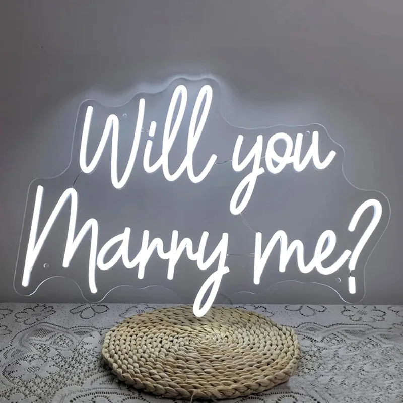 

Will You Marry Me  Neon Sign Dimmable USB Neon Signs for Wedding Party Decor Wedding Backdrop Home Wall Decor Gift for Her