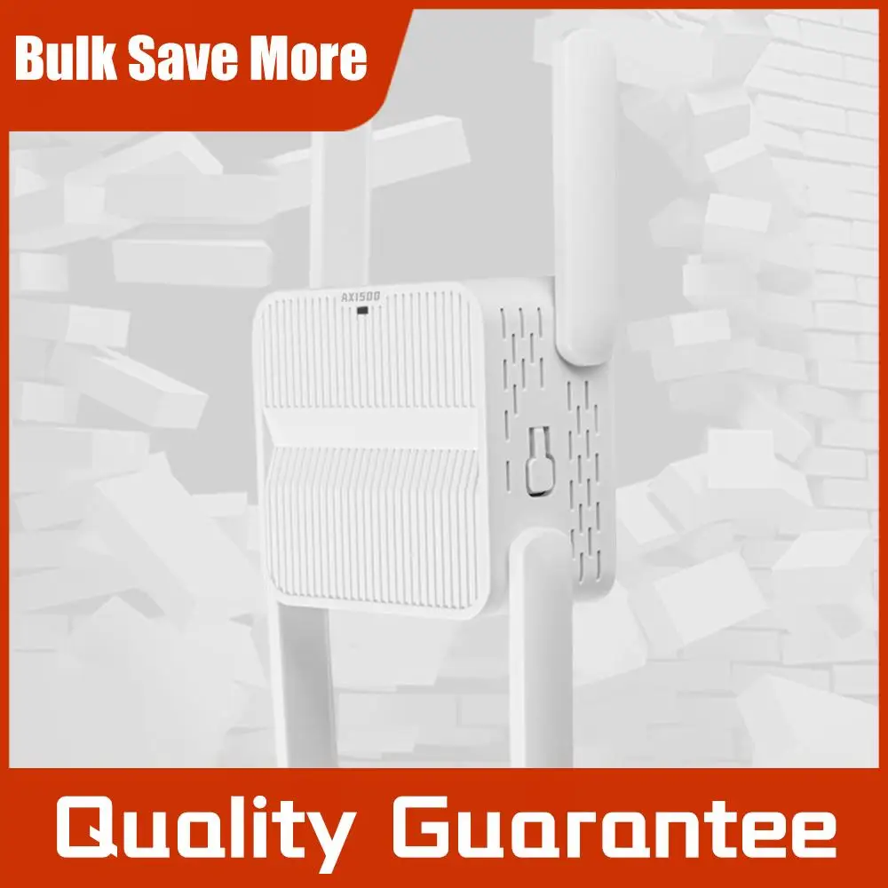 

Усилитель сигнала Wi-Fi 6 (репитер) 1500 Мбит/с с 4 антеннами 2dBi, расширитель диапазона Wi-Fi 6, простое подключение, увеличенная дальность сети