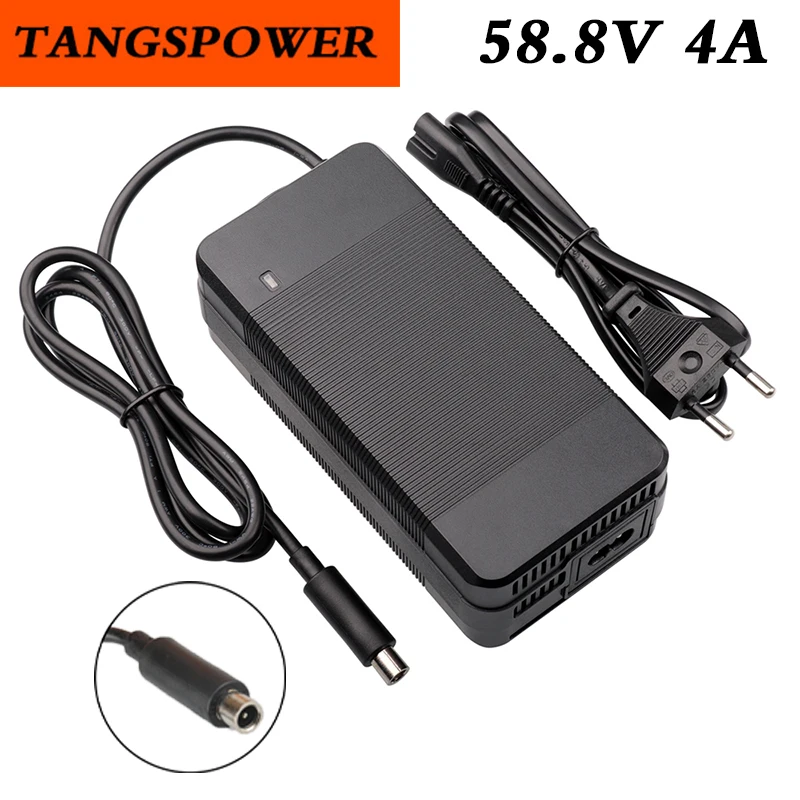 

58.8V 4A Li-ion Battery Charger For 14S 52V Kugoo G1 Lithium Battery pack Fast Charging First choice for chargers